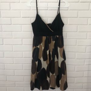 Maggy London 100% Silk Black Polka Dot Short Dress